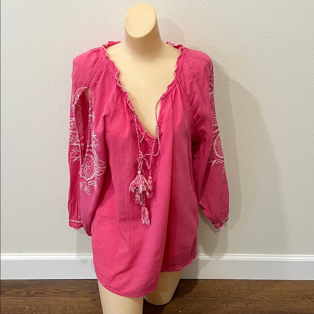 Vintage America Pink Blouse